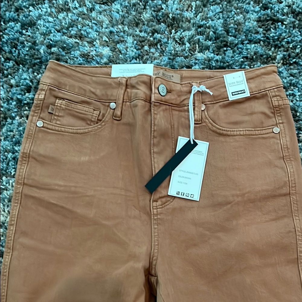 Judy Blue Tan Flare Pants - Picture 5 of 5